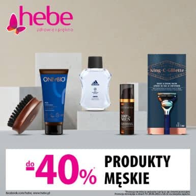 Hebe -40% na produkty męskie